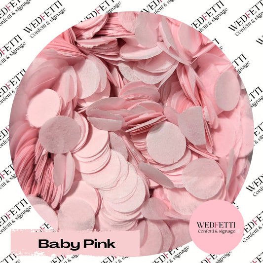 Slow falling paper Confetti - Baby Pink