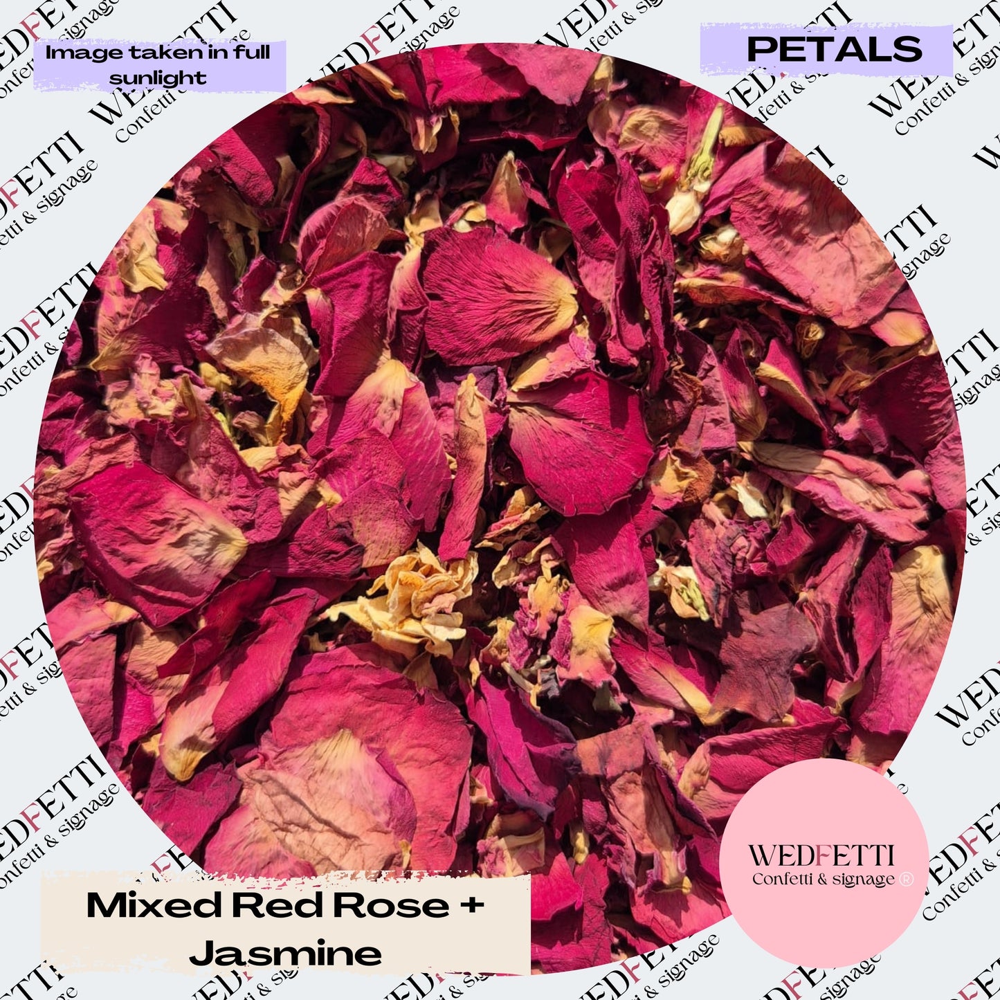 Red Rose & delicate jasmine mix 1 guest serving/ Palm full