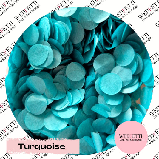Slow falling paper Confetti - Turquoise