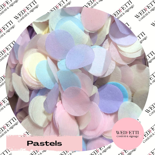 Slow falling paper Confetti - Pastels