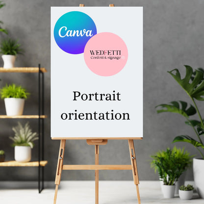 A1 Sign upload your own WedFetti