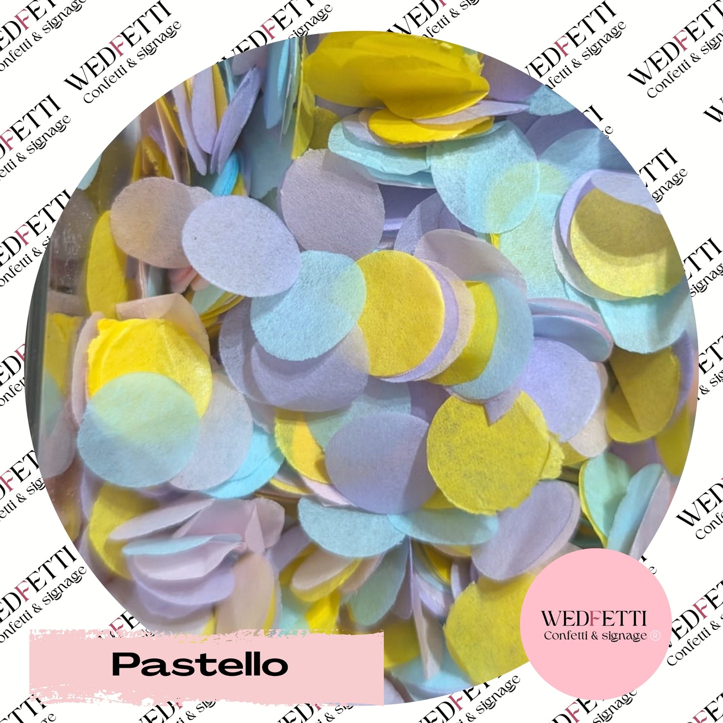 Slow falling paper Confetti - Pastello