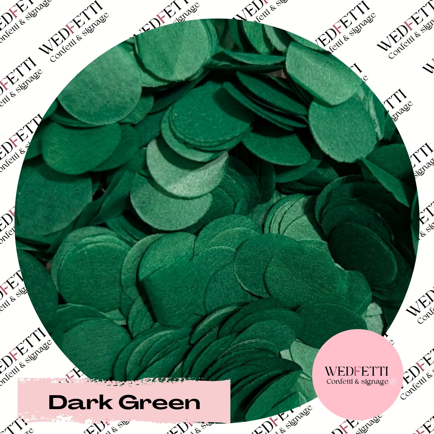 Slow falling paper Confetti - Dark Green