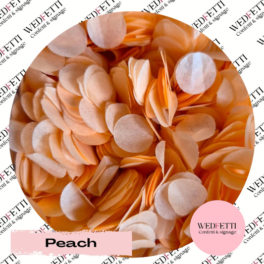 Slow falling paper Confetti - Peach