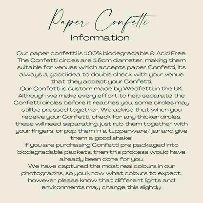 Best Biodegradable paper confetti UK