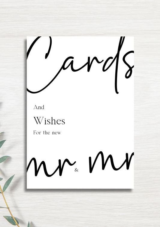 Cards & wishes Mr & Mr