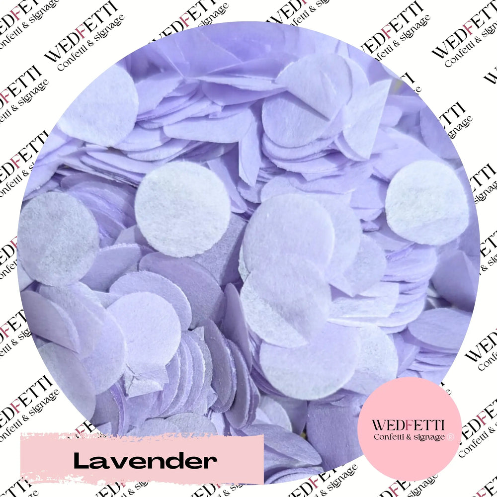 Slow falling paper Confetti - Lavender - WedFetti Confetti & Signage