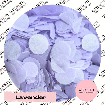 Slow falling paper Confetti - Lavender - WedFetti Confetti & Signage
