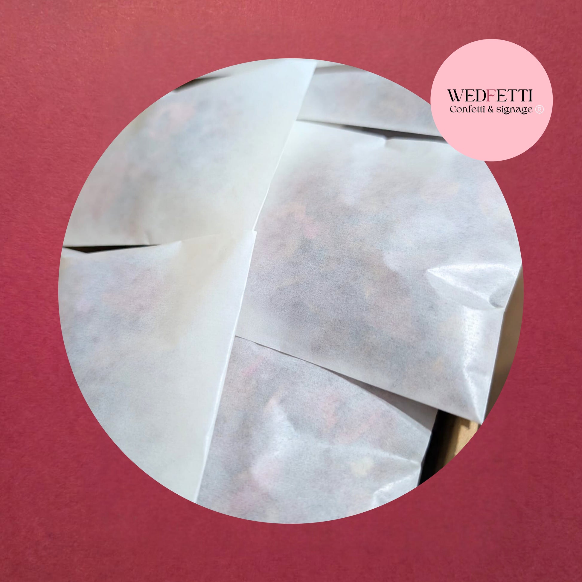 Biodegradable confetti Slow falling paper -  Sage Gold mix - WedFetti Confetti & Signage