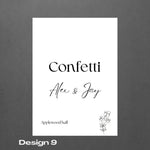 Biodegradable Confetti personalized packets