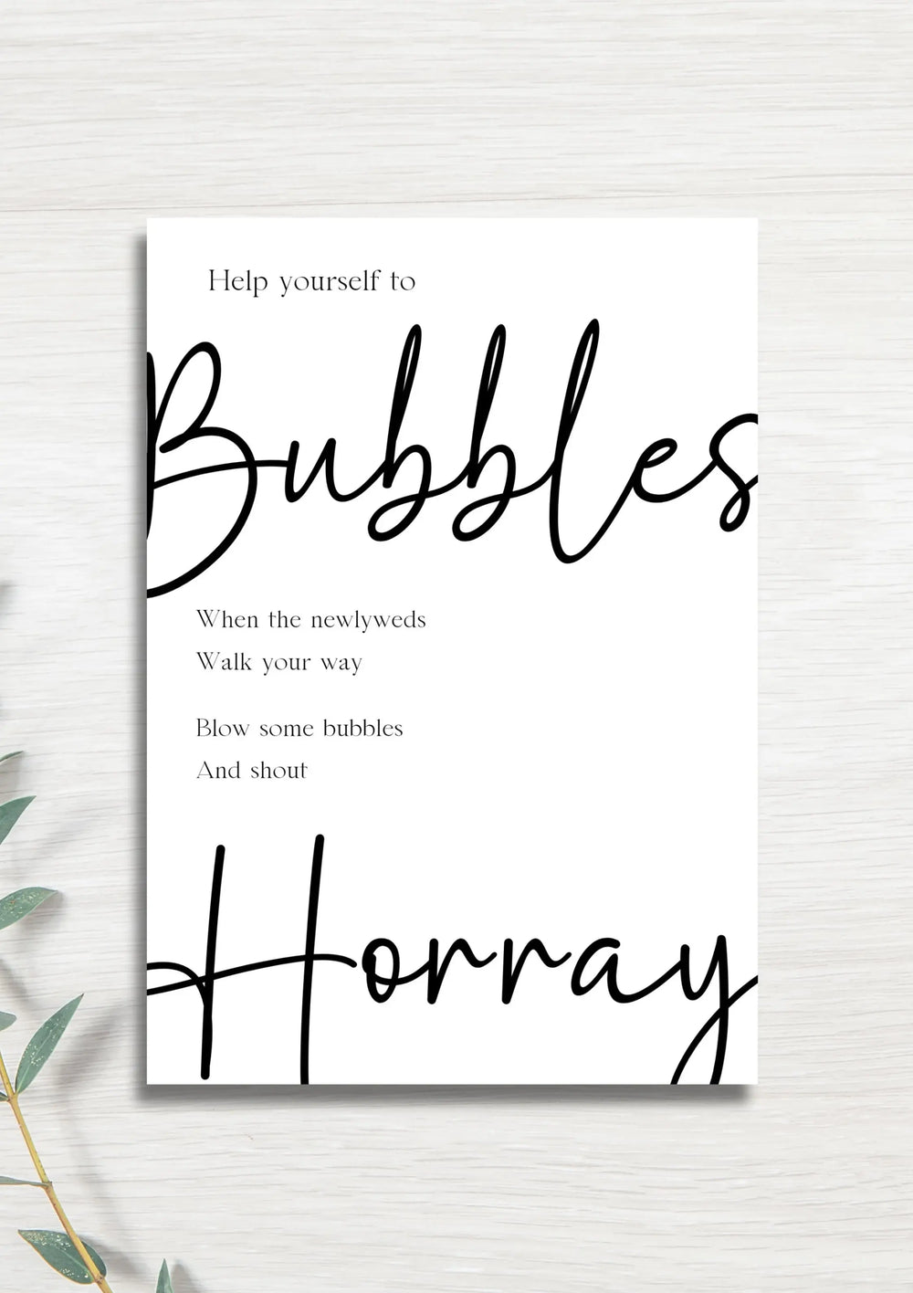 Bubbles WedFetti