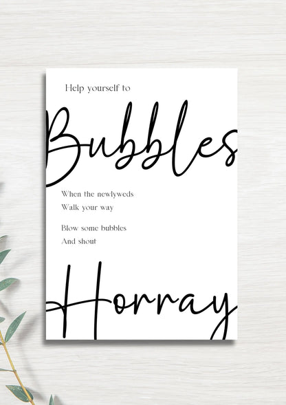 Bubbles WedFetti