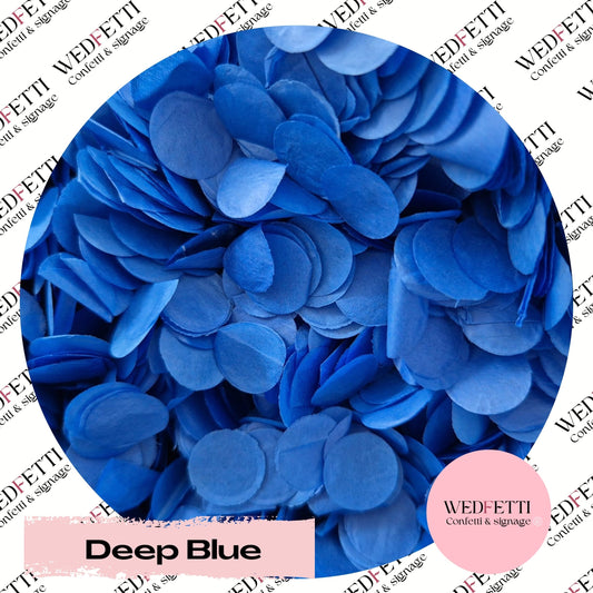 Slow falling paper Confetti - Deep Blue WedFetti