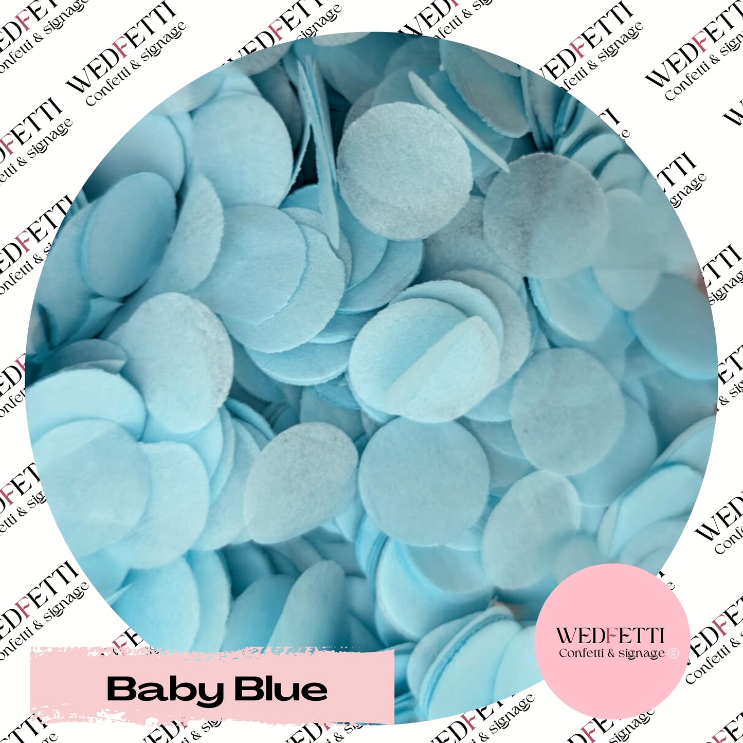 Slow falling paper Confetti - Baby Blue