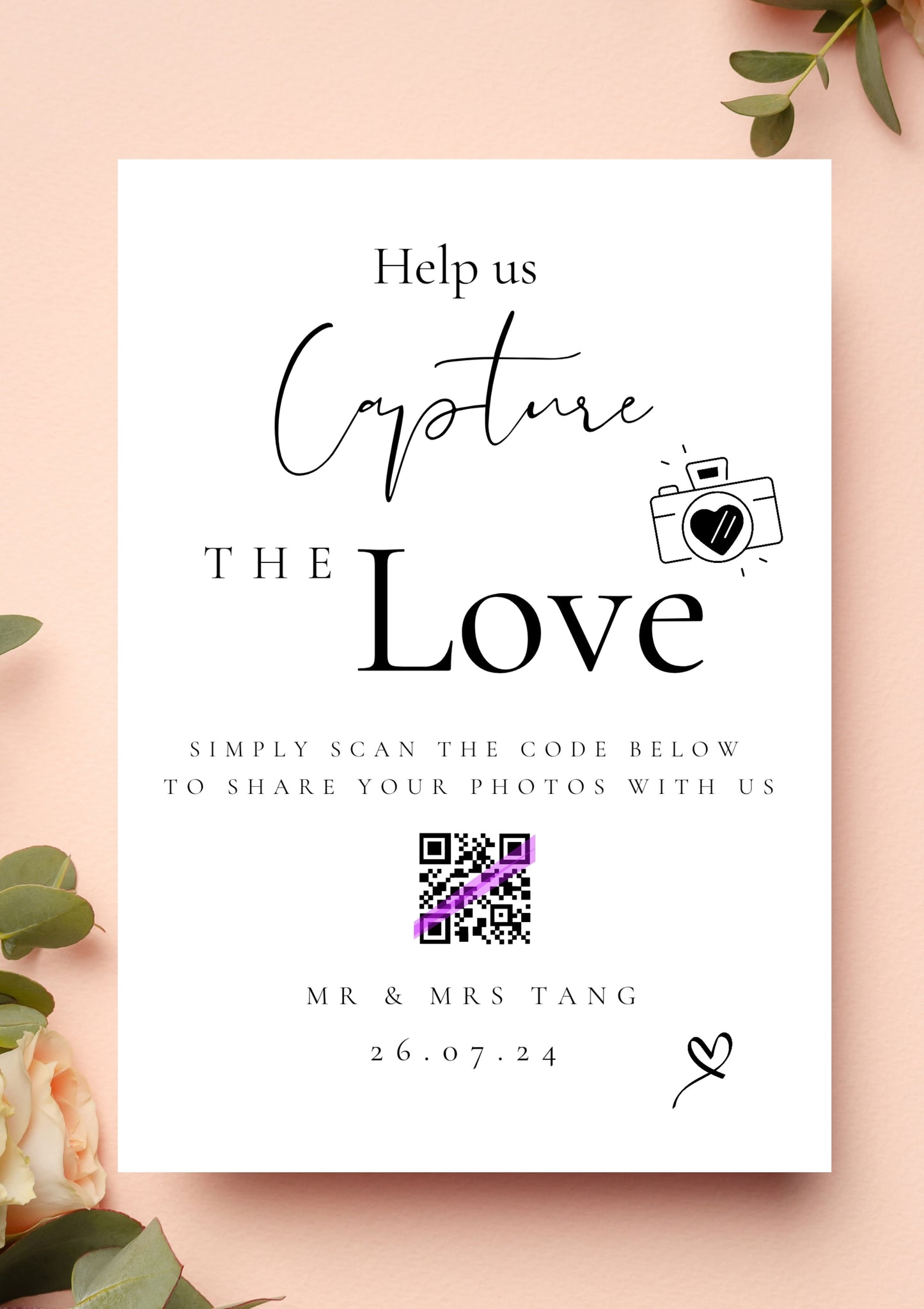 Capture the Love DIY photo guestbook
