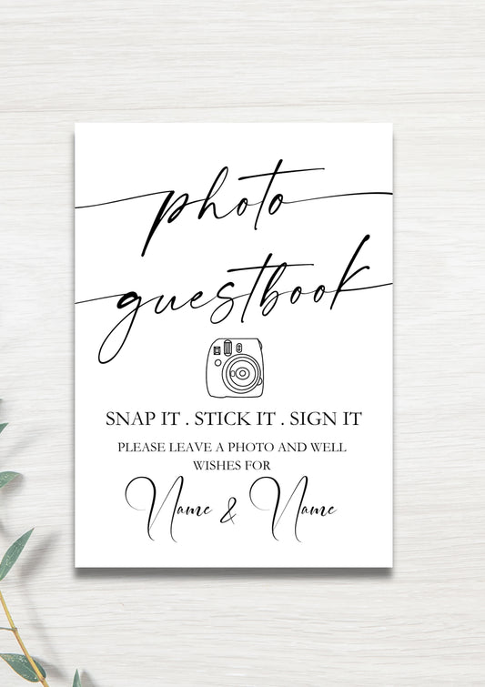 Photo Guestbook sign