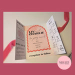 Invitation - premium all in one - WedFetti Confetti & Signage