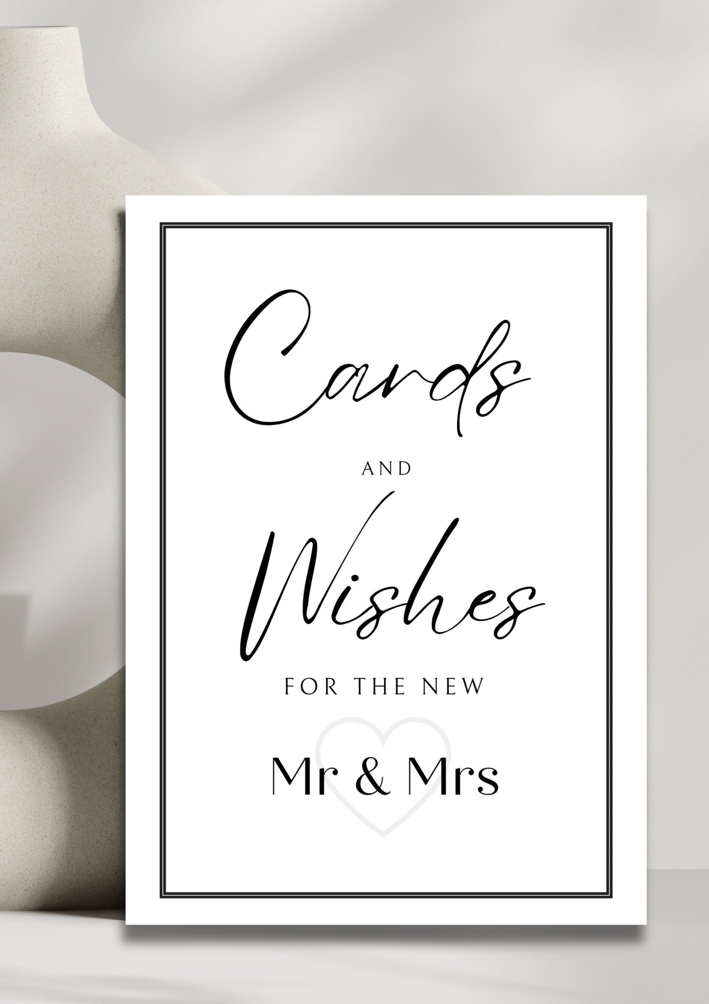 White stone collection - Cards & Wishes (Mr & Mrs)