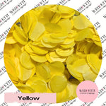 Slow falling paper Confetti - Yellow - WedFetti Confetti & Signage