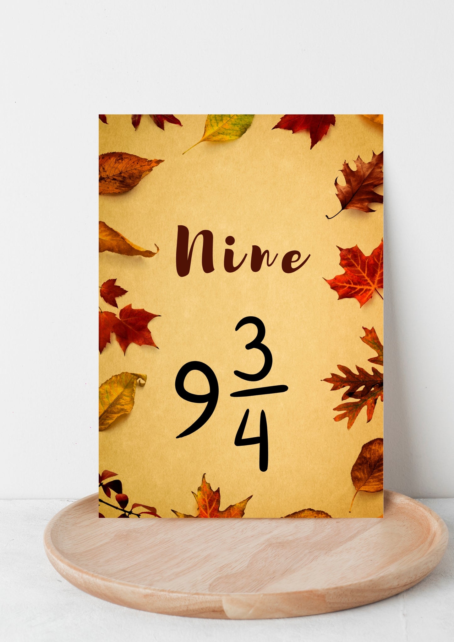 Harry potter style wedding table numbers
