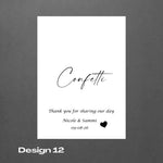 Biodegradable Confetti personalized packets