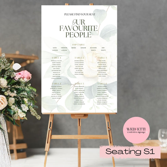 A1 Seating plan Sage