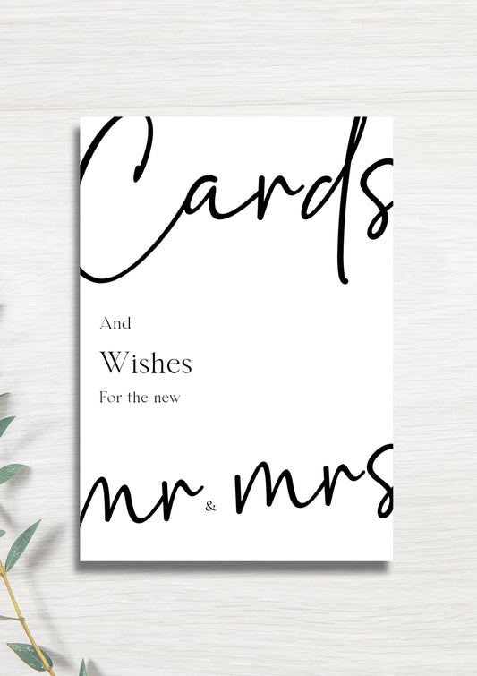 Cards & wishes Mr & Mrs