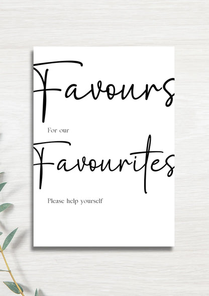 Favours for our favorites WedFetti