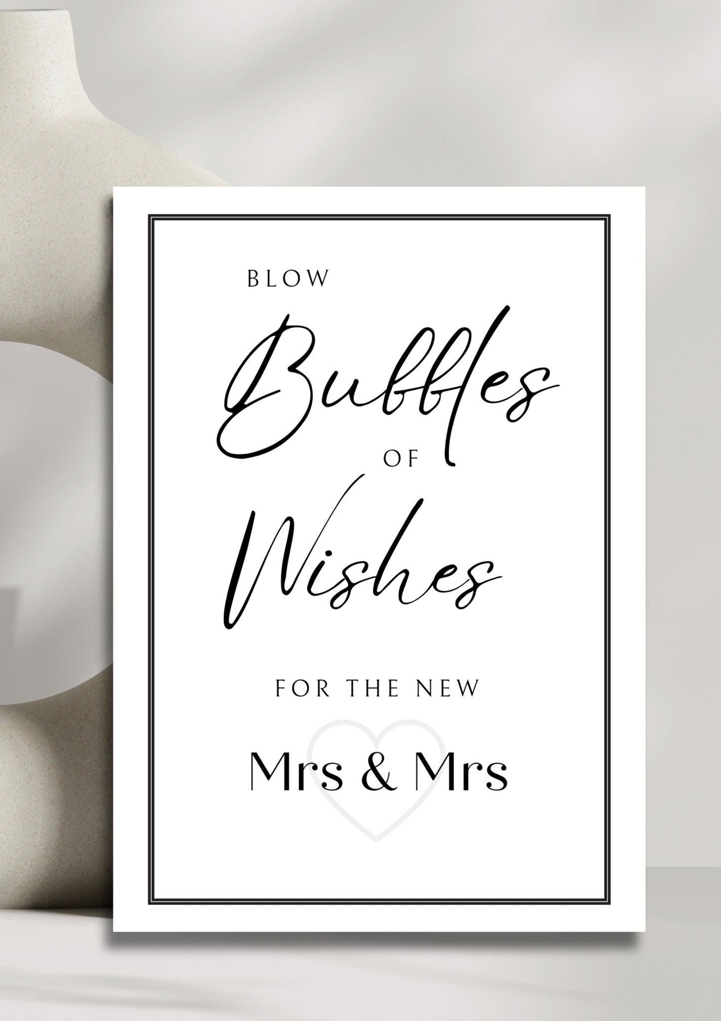 White stone collection - Bubbles (Mrs & Mrs)