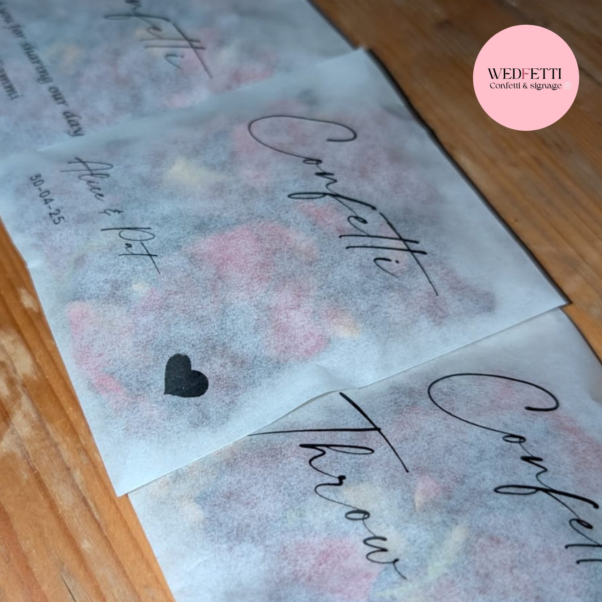 Biodegradable confetti Slow falling paper -  Sage Gold mix - WedFetti Confetti & Signage