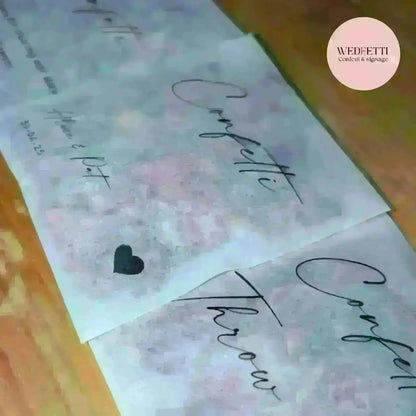 Biodegradable Confetti personalized packets