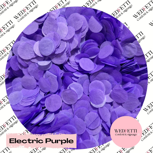 Slow falling paper Confetti - Electric Purple