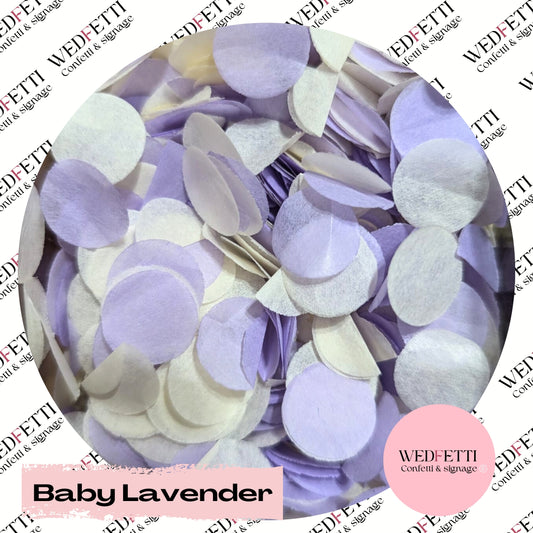 Slow falling paper Confetti - Baby Lavender