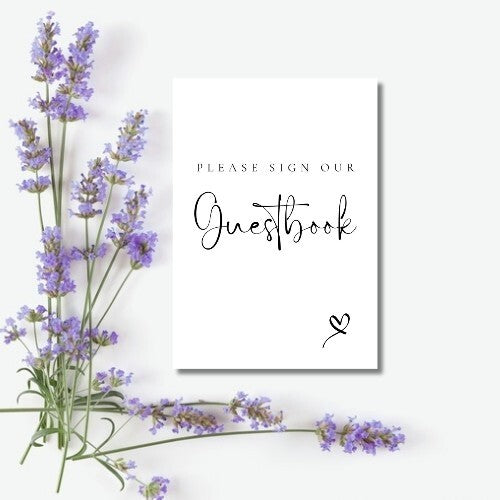 Wedding Sign A5 - Guestbook (Physical Item)
