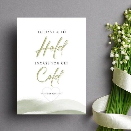 Wedding Sign A5  Olive/ Sage Theme (Physical Item)