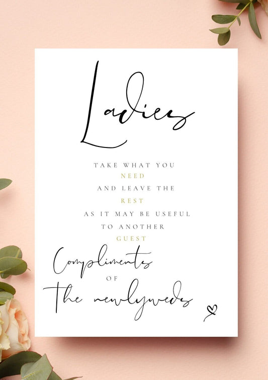 Wedding Sign Bundle x10 (Physical Items)